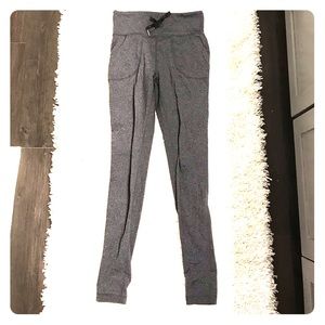 Grey full length lululemon pants